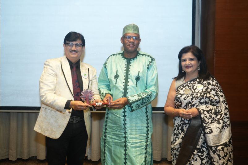 Diplomats and business executives at the India–Africa Business Conclave