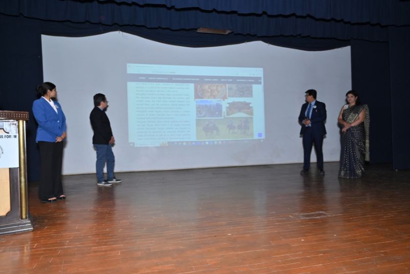 Diplomatic representatives attending the India–Central Asia Conclave