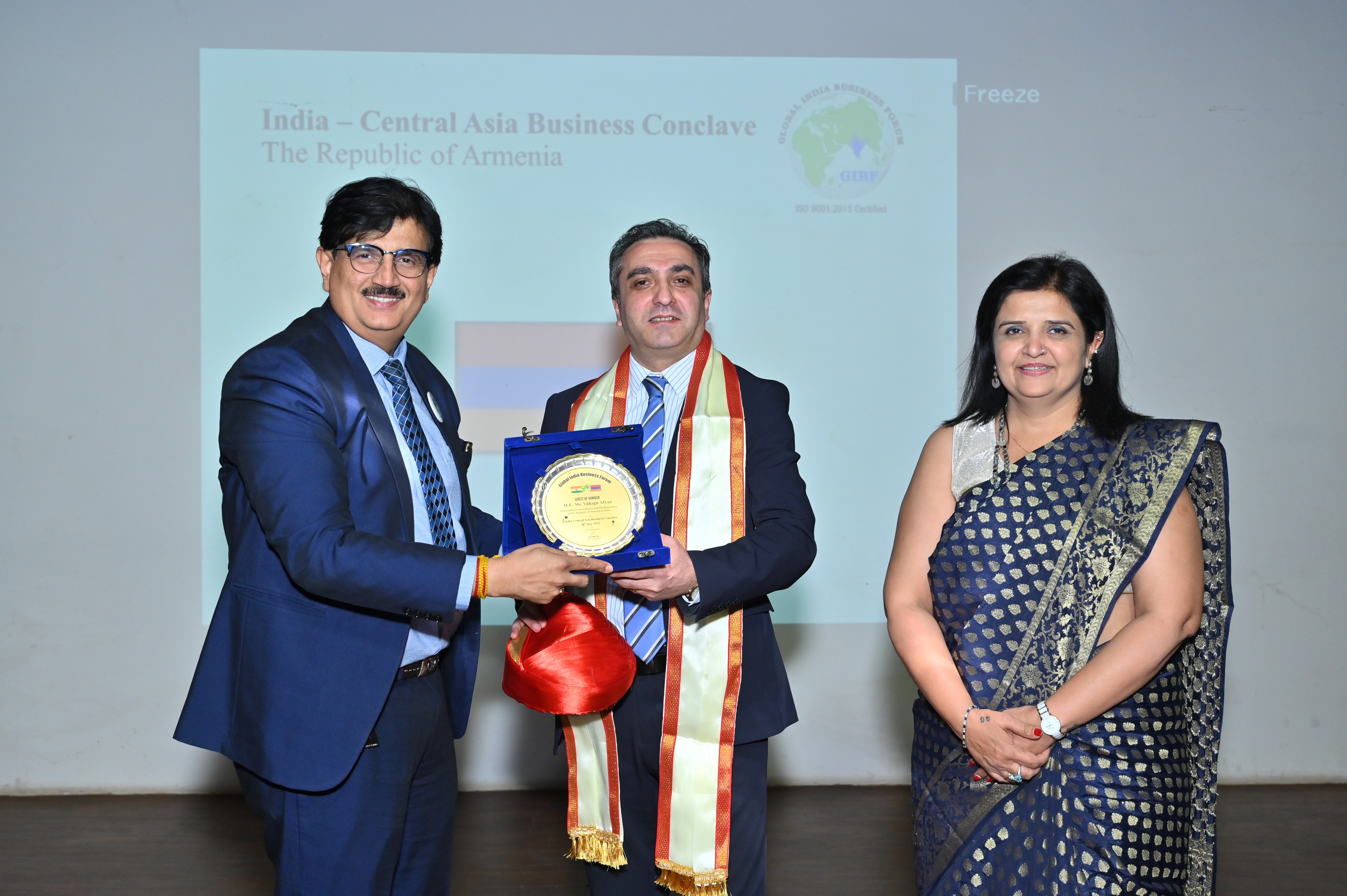 Economic development discussion at the India–Central Asia Business Forum