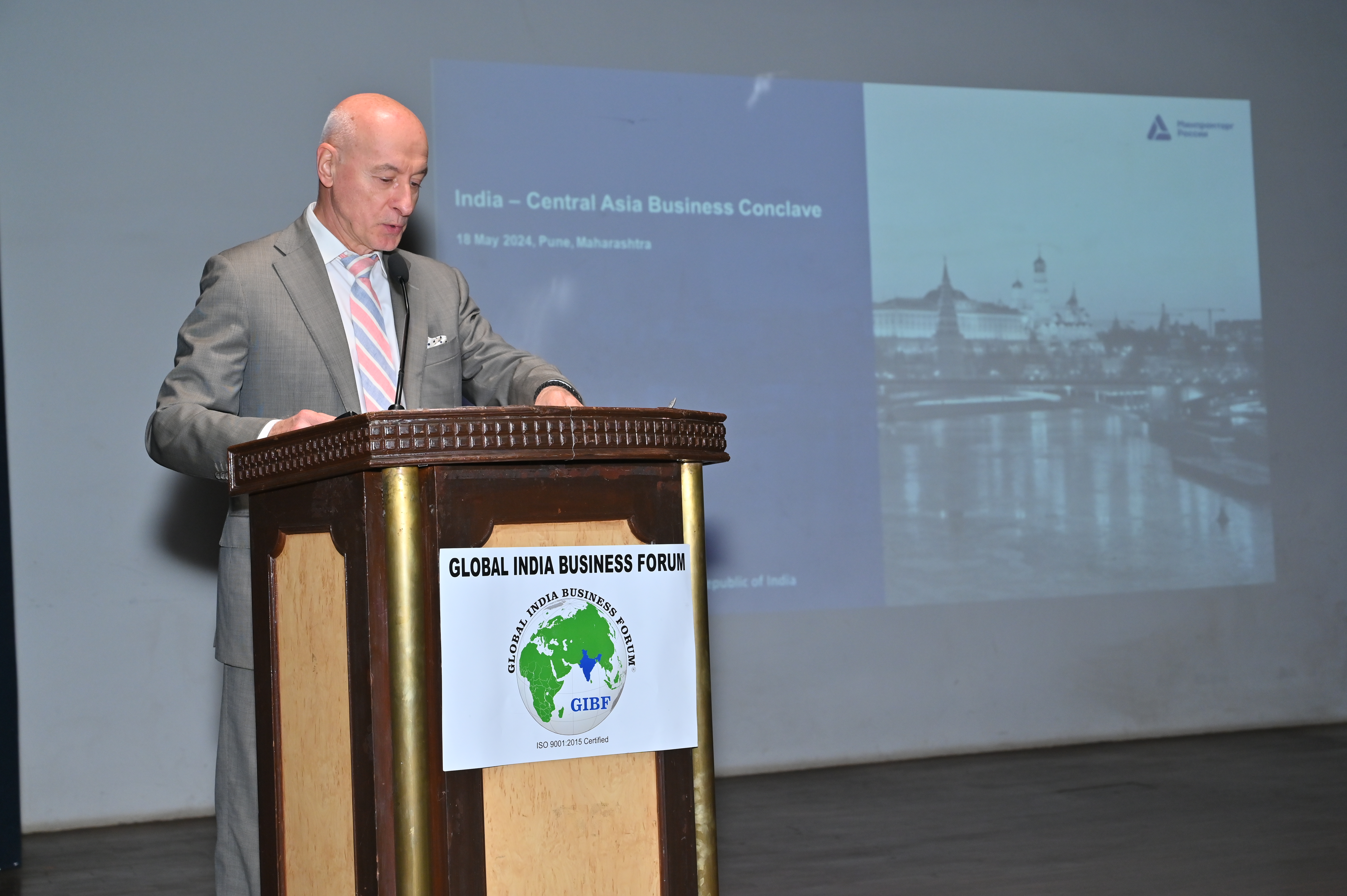 Ambassadors and trade officials participating in India–Central Asia panel