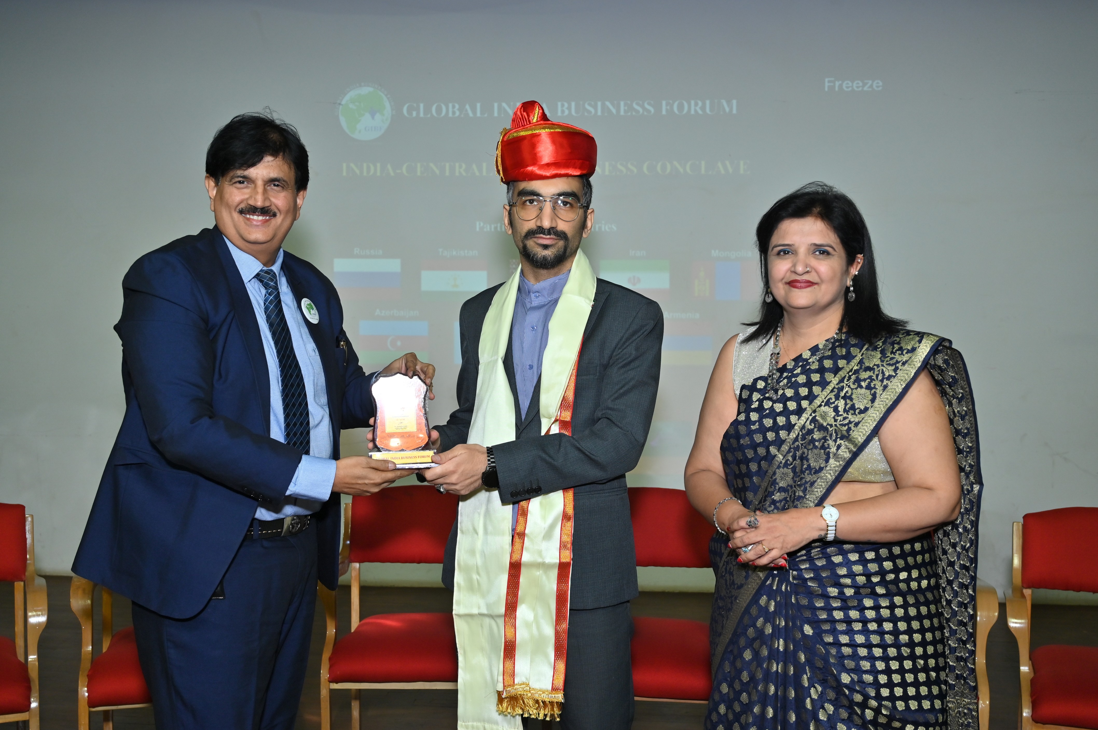 Delegation of Armenia, Russia, Iran, and Tajikistan at business conclave