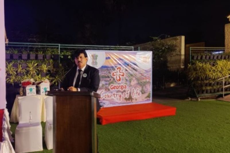 GIBF representatives and diplomats celebrating Georgia’s National Day in Mumbai