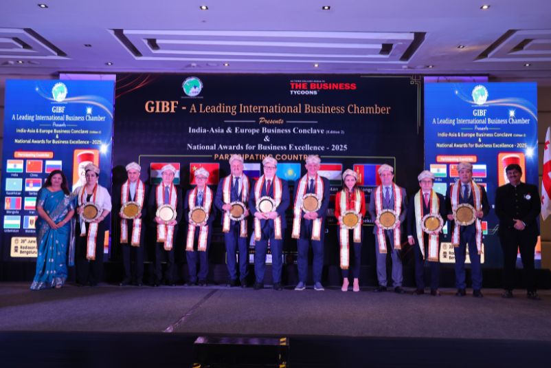 international delegates honored india asia-europe business conclave-2025