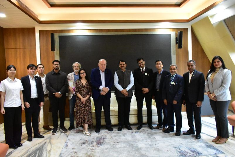 Visit to National Cancer Institute with CM Fadnavis