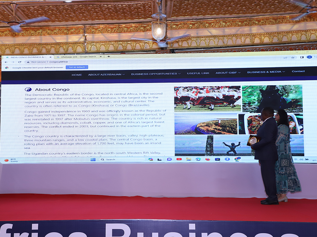 Diplomatic guest H.E. Demeke Atnafu Ambulo at website unveiling ceremony