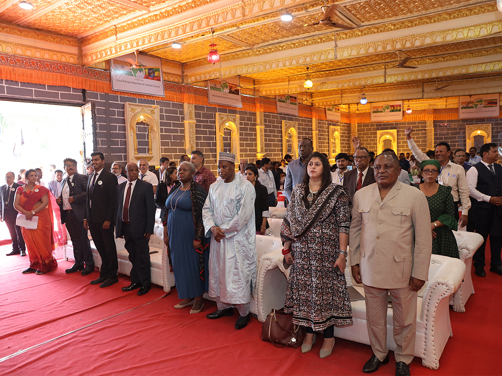 Ambassador of Ethiopia H.E. Demeke Atnafu Ambulo attending GIBF website inauguration