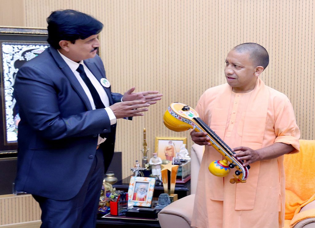 Dr. Jitendra Joshi With Chief Minister Of Uttar Pradesh,Yogi Adityanath Ji