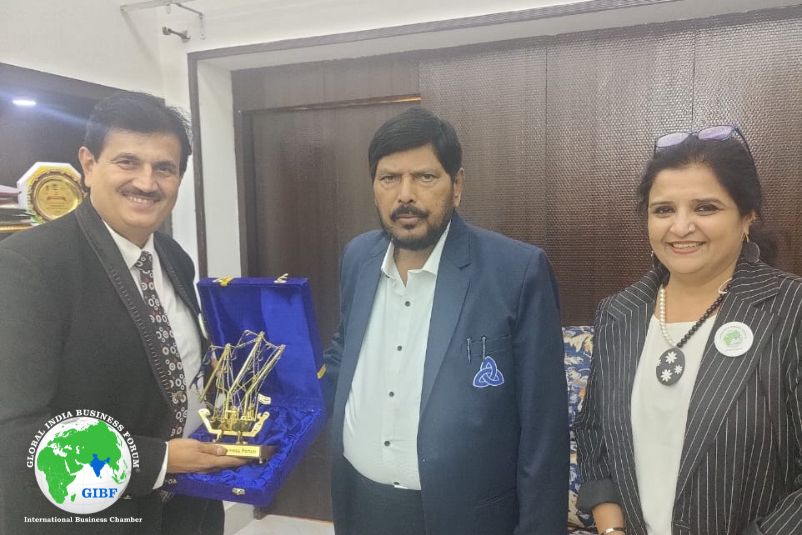GIBF Prestigious Members - GIBF has productive meeting with Shri Ramdas Athawale 